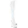Pleaser - ADORE3019HWR Plateau Overknee Laarzen - Wit Product image